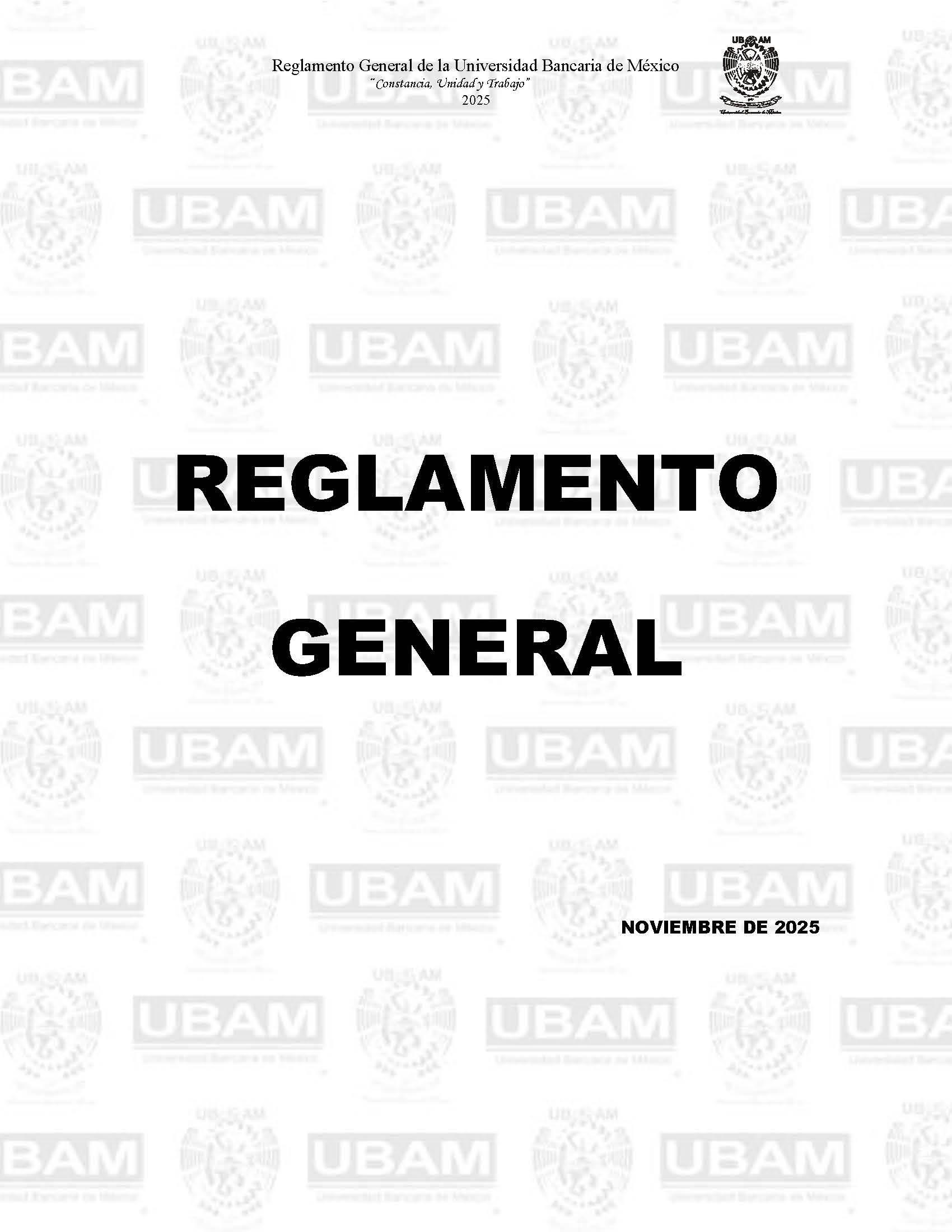 Reglamento UBAM 2025